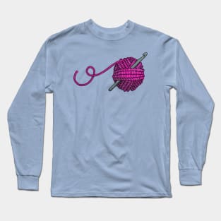 Pink yarn and hook Long Sleeve T-Shirt